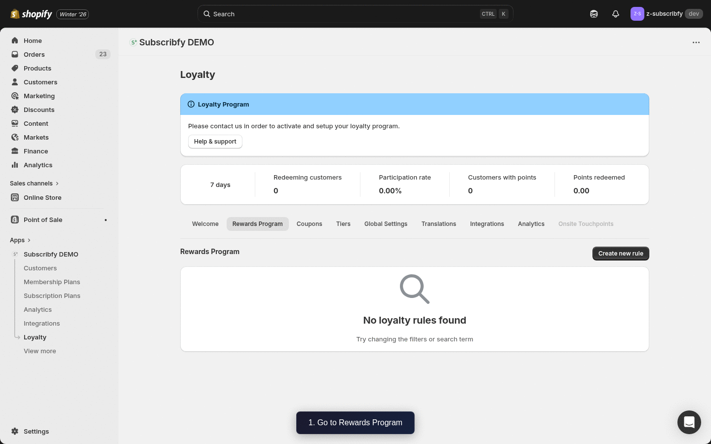 How to create a Birthday rule