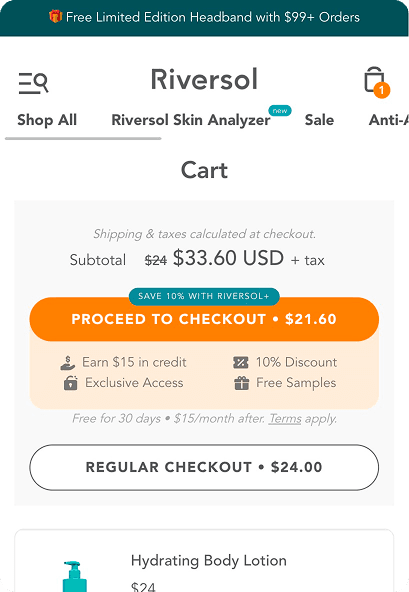 Riversol+ membership with 10% discount and exclusive access