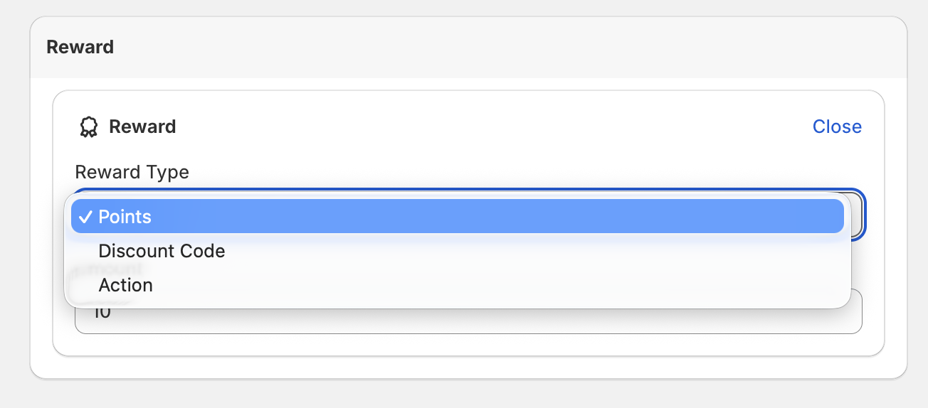 Available Reward Options